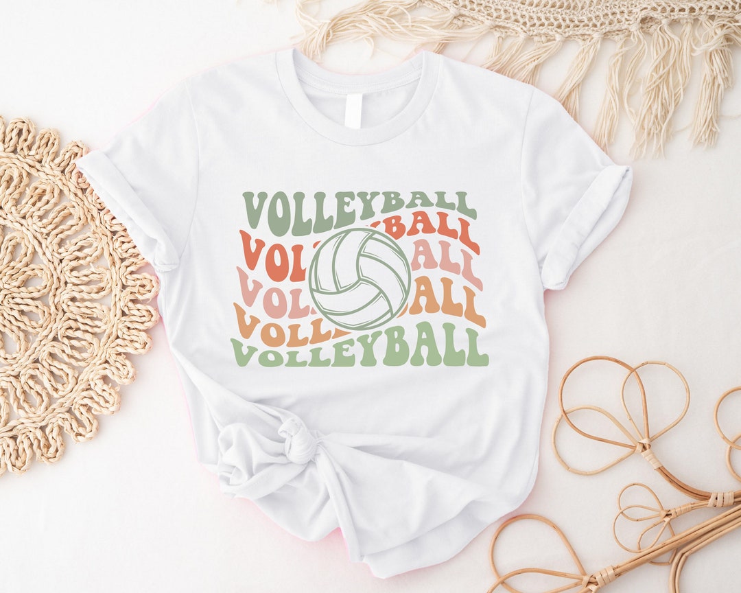 Retro Volleyball Shirt, Groovy Volleyball Tshirt, Cool Game Day Shirt