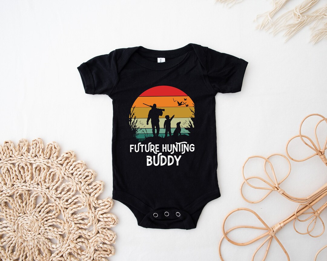 Hunting Buddy Onesie, Future Hunting Buddy Baby, Dad Reveal, Baby