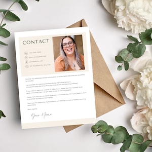 Coaching client welcome packet - Coaches Contact Information | Client Welcome Packet Template | Client Service Guide  | Canva Template
