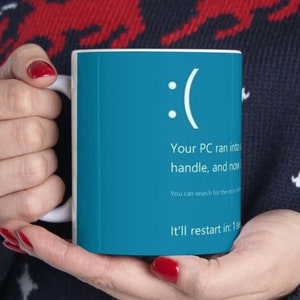 BSOD Blue Screen of Death Mug (version 2)