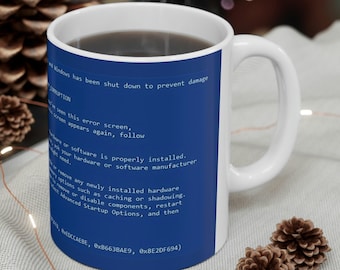 BSOD Blue Screen of Death Kaffeetasse