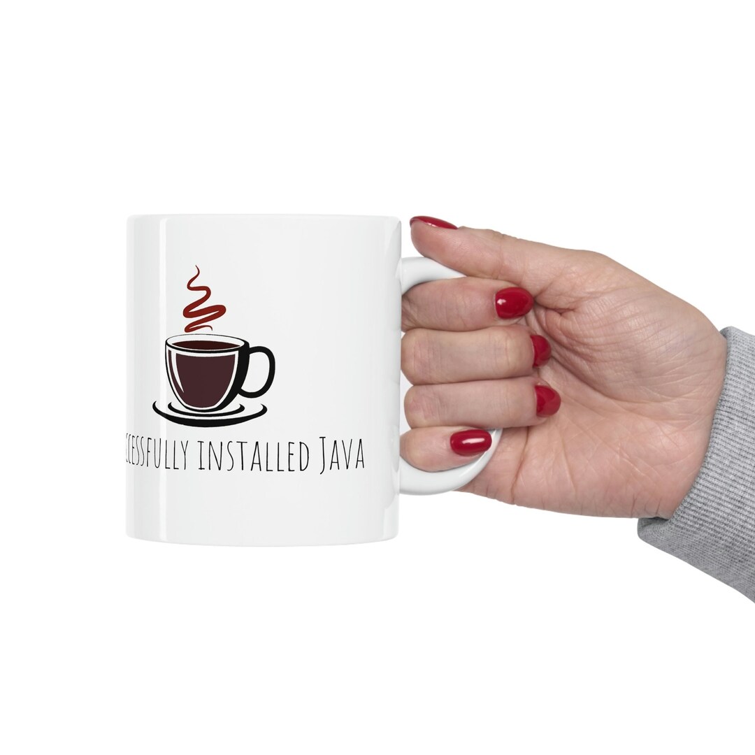Funny IT Tech Support Mug - Installed Java - Etsy