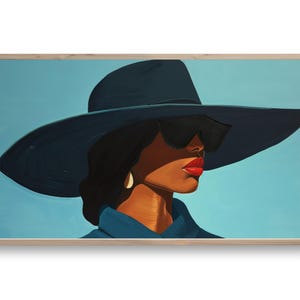 Samsung Frame TV Art | Classy Woman African Art | DIGITAL Download Painting | Portrait