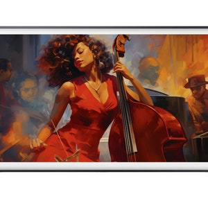 Samsung Frame TV Art | Beautiful African Jazz Art | DIGITAL Download Painting | Portrait