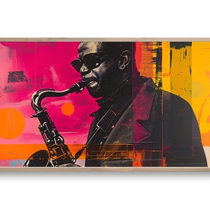 Samsung Frame TV Art | African Jazz Art | DIGITAL Download Painting | Portrait