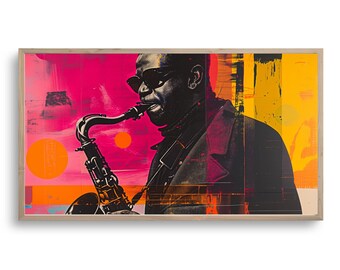 Samsung Frame TV Art | African Jazz Art | DIGITAL Download Painting | Portrait
