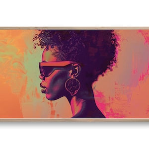 Urban Elegance | Samsung Frame TV Art | African Art | Modern Black Woman Portrait | Digital Download