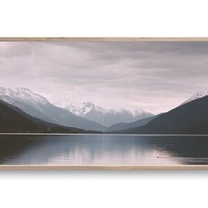 Samsung Frame TV | &quot;Beautiful Lake Landscape&quot; | Modern | Texture | Neutral | Farmhouse | Minimal | Boho