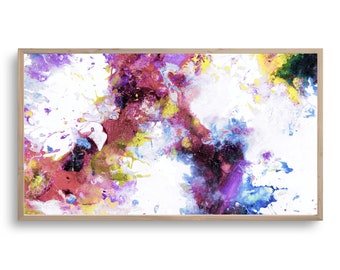 Abstract Samsung Frame TV Art: Colorful Painting (Digital Download)