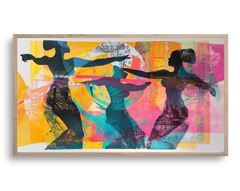 Samsung Frame TV Art | Colorful African Dance Art | DIGITAL Download Painting | Portrait