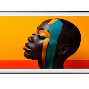 Samsung Frame TV Art | Vibrant African Art | DIGITAL Download Painting | Portrait