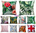 Printed Outdoor Waterproof Cushion Covers / FILLED Cushions Garden Sofa Chair Summer Home Decor Decorative Green Botanical (43x43cm) 18x18"
