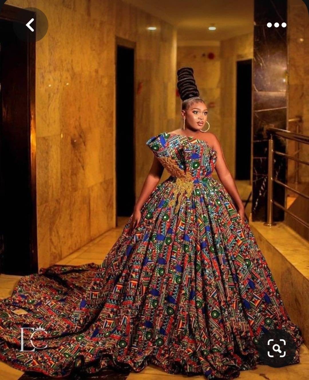 African evening cheap gown