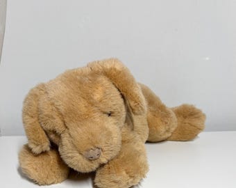 Vintage 1993 Gund Plush Dog Eddie Bauer Edition Stuffed Animal Tan