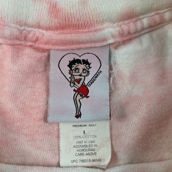 Vintage Betty Boop Shirt You Go Girl Tie Dye Pink… - image 4