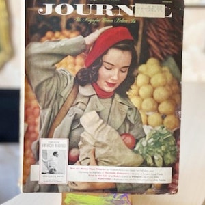 Vintage Zeitschrift | "Ladies Home Journal" März 1950 | Vintage Werbung | Collage & Scrapbooking Materialien | Papier Kunst | Erinnerungsstücke