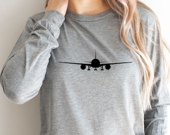 Airplane Mode Long Sleeve, Airplane Shirt, Travel Shirt, Adventurer Gift,Gift for Traveler, Airplane Mode, Vacation Shirt, Airplane Trip Tee