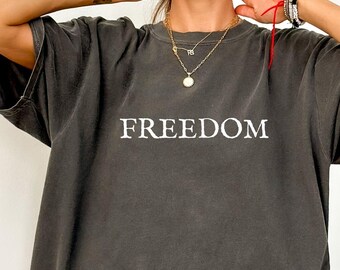 Comfort Colors® Charlie Kirk Freedom Shirt, Justice for Charlie, Prayers for Charlie, RIP Charlie Kirk, American Hero Shirt