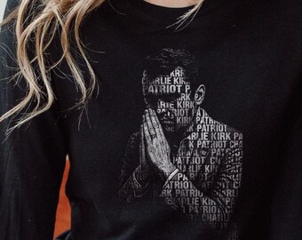 Charlie Kirk Freedom Long Sleeve, RIP Charlie Kirk Tee, Charlie Kirk Shirt, Pray for Charlie Kirk shirt, Freedom Charlie Kirk Shirt