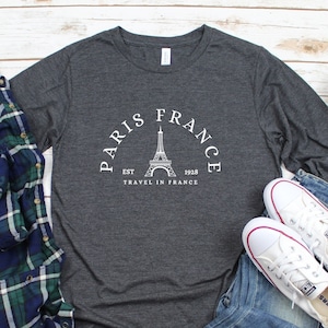 Paris France Long sleeve, Eiffel Tower Shirt, Travel To France Tee, Gift For Paris Lover, France Souvenir, Paris Gift Tee, Vacation in Paris