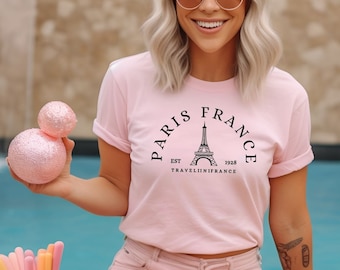 Paris France Shirt, Eiffel Tower Shirt, Travel To France Tee, Gift For Paris Lover, France Souvenir, Paris Gift Tee, Vacation in Paris Shirt