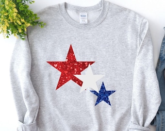 4th of July sweatshirt, Star shirt , 4th of July shirt, fourth shirt, patriotic shirt, 4th of July tee, fourth of July Shirt