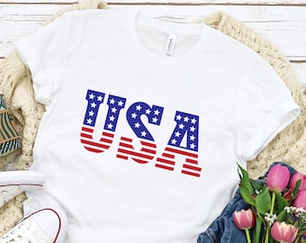 USA Shirt, 4th of July America Shirt, Freedom Shirt, Fourth Of July Shirt, Patriotic Shirt, Independence Day Shirts, Patriotic Family Tee