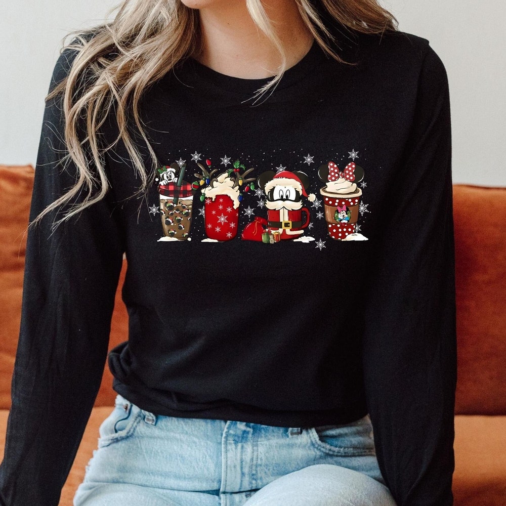 Christmas Coffee Christmas Long Sleeve Tee, Cute Christmas Shirt ,Christmas Coffee, Cute Christmas Shirts, Christmas Coffee Shirts, Christmas Gift Cute Christmas Shirt Unisex Style Nestdecor