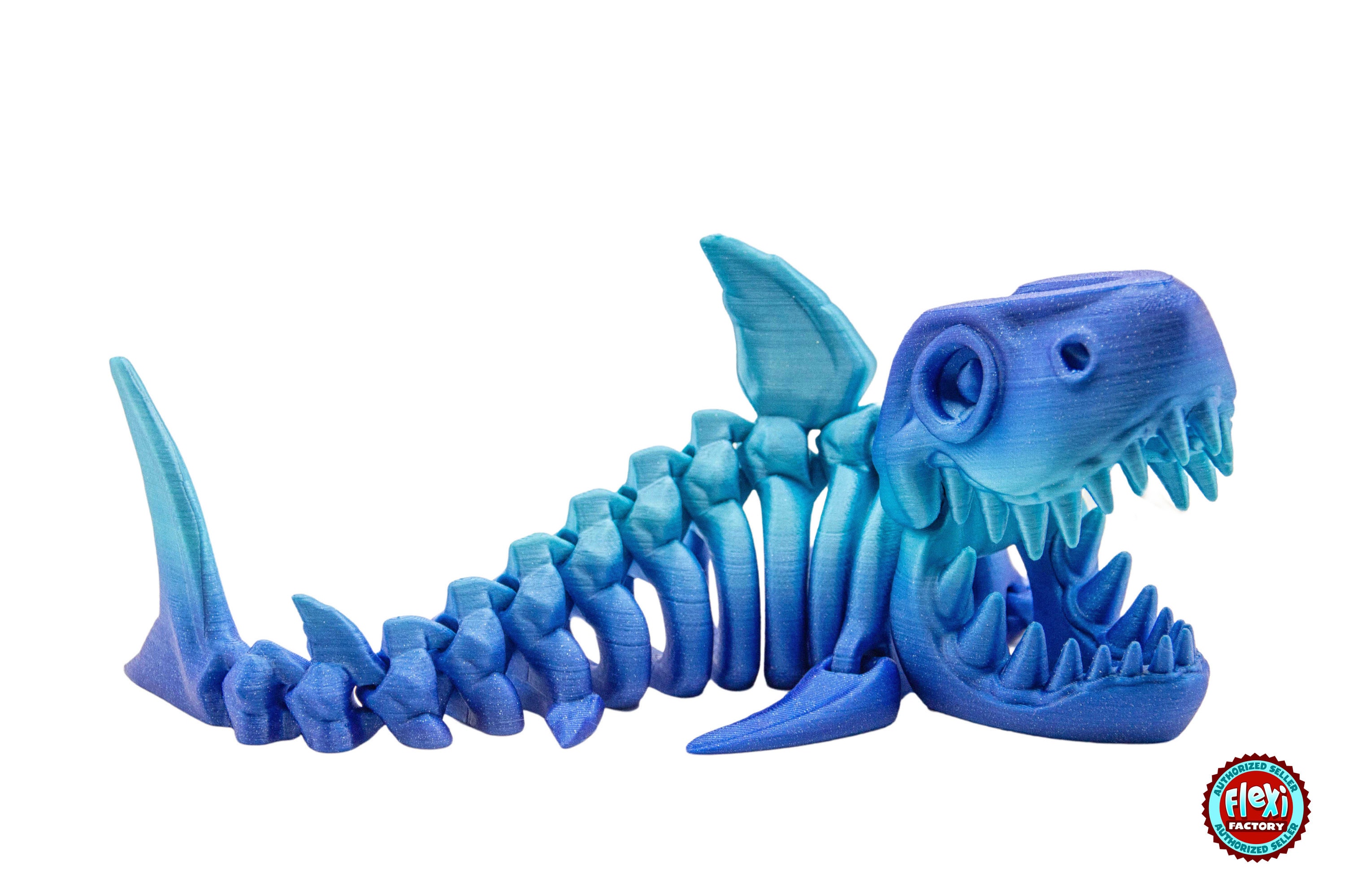 Custom 3D Print Shark Skeleton Figure Articulating Poseable - Etsy