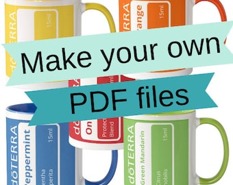 5 doTERRA ätherisches Öl Becher PDF Printables Dateien