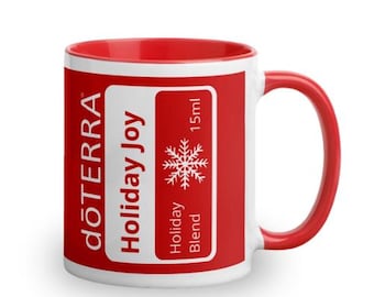 Urlaub Freude Tasse mit Farbe innen