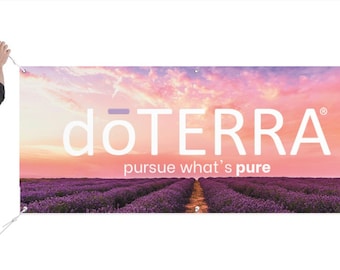 doTERRA Banner Sonnenuntergang Lavendel PDF Printable