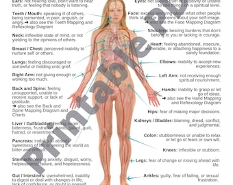 Wörtliche Sprache des Körpers Diagramm PDF zum Ausdrucken