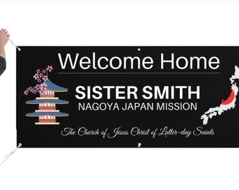 Missionary Welcome Home Banner Personalized PDF