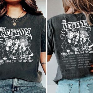 The Hex Girls Rock Band 2 Sided Comfort Colors Shirt, The Hex Girls Rock Band Music Tee, Hex Girls Heavy Metal Vintage Concert Tee