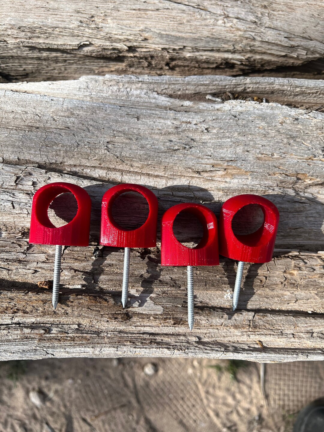 Archery Target Pins, Set of 4, Ergonomic Ring Design Easy Place Easy