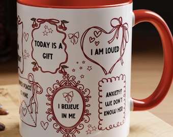 Mental Health Affirmation Mug, Self-Care Gift, Positivity Mug