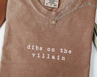 Comfort Colors Villain Tee, Dark Romance Book Club Shirt