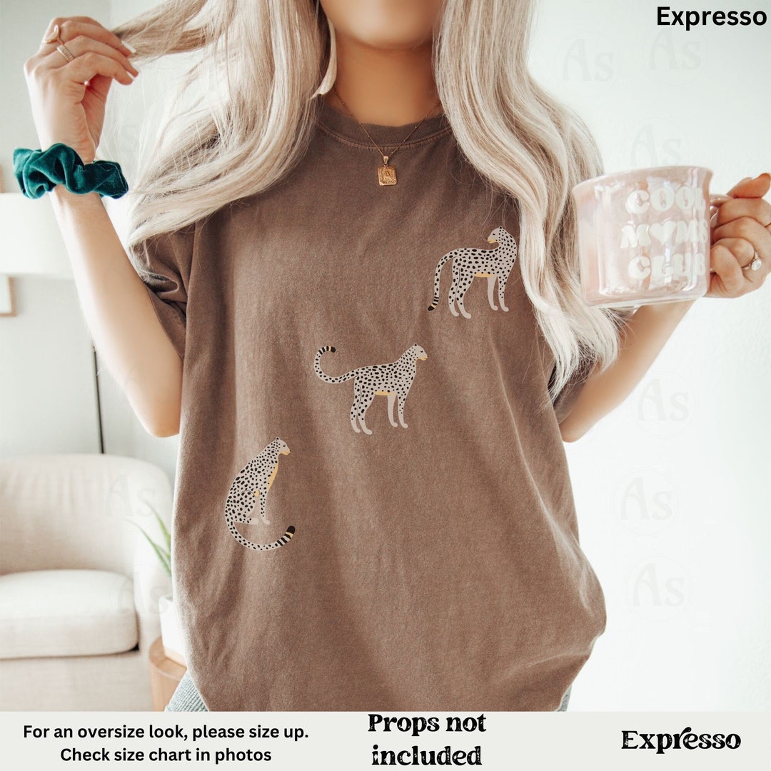 Vintage White Cheetahs Comfort Colors Shirt Tiger Tshirt Big Cats