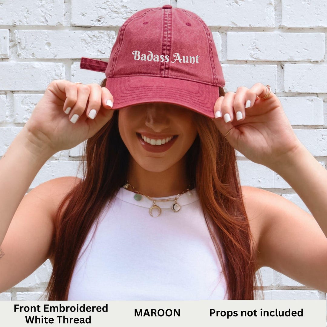 Badass Aunt Hat, Funny Gift for Aunt Gifts Cap - Etsy