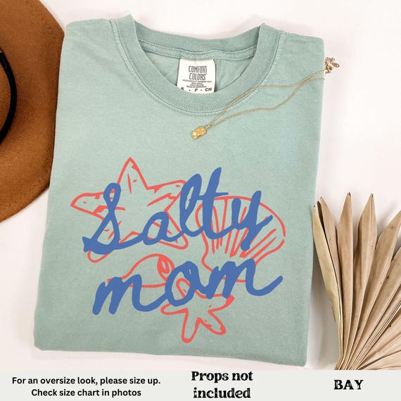 Funny Mom shirt Comfort Colors Salty shirt, Funny Mom Life Shirt, Mother's day gift, Beach Mom shirt, Ocean mom gifts, Mama Summer Tee