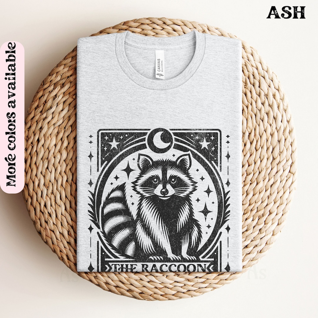 The Raccoon Tarot Card Shirt, Raccoon Tarot T-shirt, Raccoon Tshirt ...