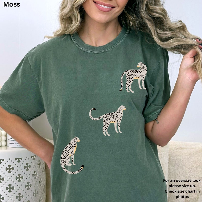 Vintage White Cheetahs Comfort Colors Shirt Tiger Tshirt Big Etsy