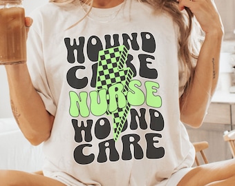 Retro Wound Care Nurse T-Shirt, 90s Nursing Team Tee