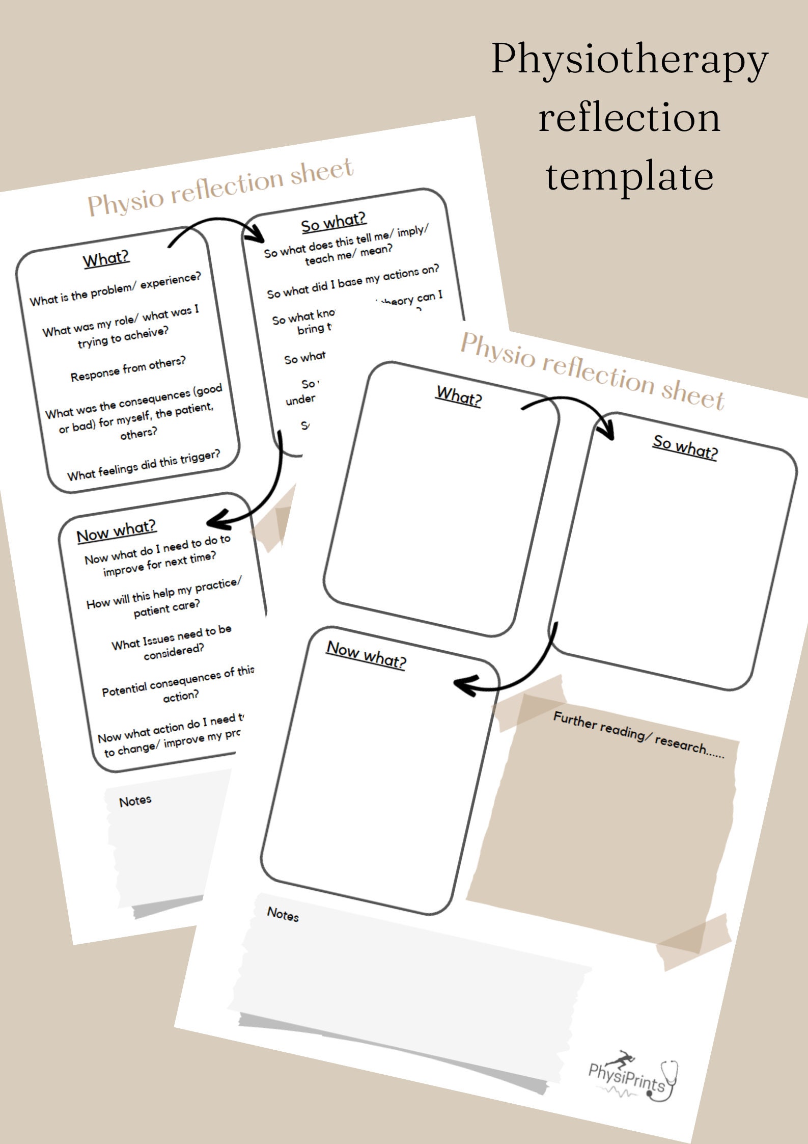 Physio Student Reflection Template Etsy physio-student-reflection-template-etsy