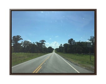 Texas Country Drive, 24"x18" Framed