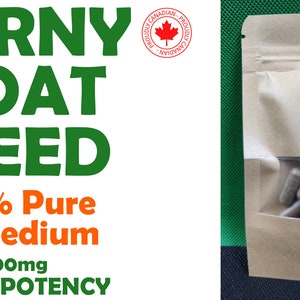 HORNY Goat Weed, Epimedium Grandiflorum, 100mg Icariin per Serving. Suitable for Woman and Man image 3