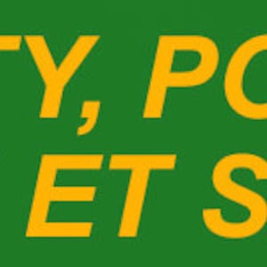K&ouml;nnte beinhalten: Gr&uuml;ner Hintergrund mit gelbem Text, der "Guaranteed Purity, Potency and Safety" und "Puret&eacute;, Puissance et S&eacute;curit&eacute; Garanties" lautet.