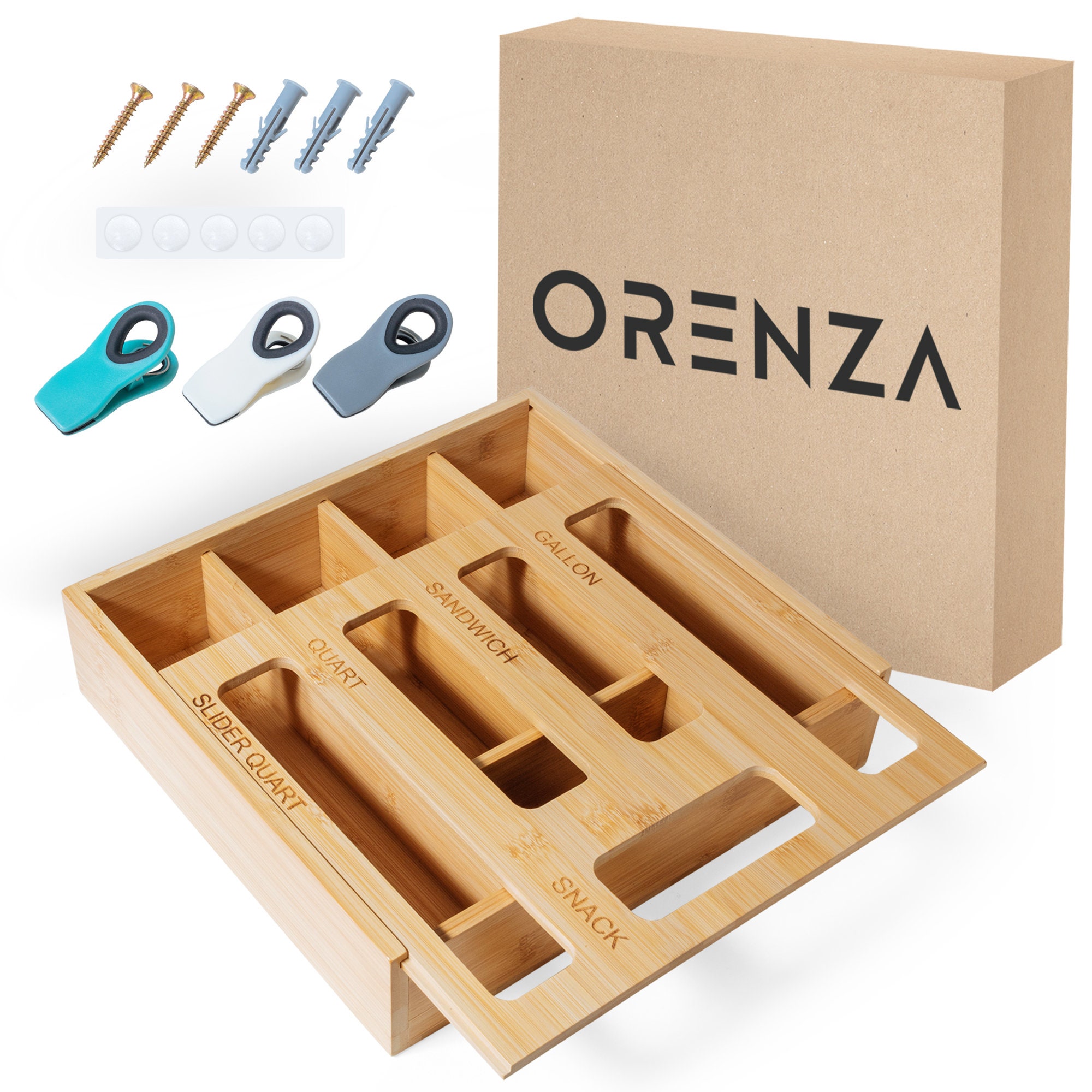 DIY ZIPLOC BAG ORGANIZER FROM 👍FREE👍 UPCYCLED BOX