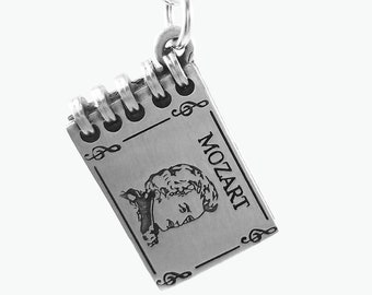 Wolfgang Amadeus Mozart Serenade, Musician Gifts, Composer Gifts, Music Keychains, Music Composers, Gifts for Musicians, Mozart Gifts